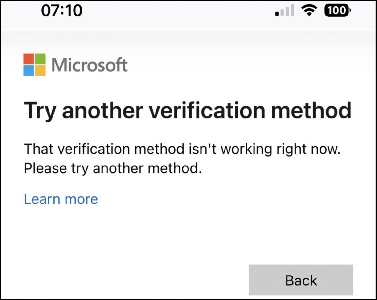 Microsoft asks iPhone users to reauthenticate after Outlook outage